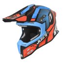 JUST1 Motocross Helm J12 PRO Vector Orange blau Carbon