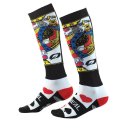 Oneal PRO MX Socken KINGSMEN weiss/schwarz/rot (One Size)