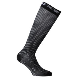 SIXS Lange Socken LONG S schwarz