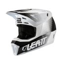 Leatt Motocross Helm inkl. Brille 7.5 V21.1 weiss schwarz