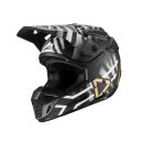 Leatt Helm GPX 5.5 Composite schwarz-weiss-gold
