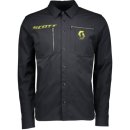 Scott Button Shirt Factory Team L-SL - black/Sulphur yellow