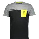 Scott T-Shirt CO Factory Team S-SL - black/dark grey melange