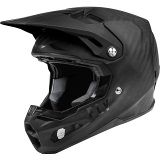 Fly Racing Motocross Helm Formula Carbon Solid matt schwarz