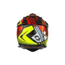 Oneal 2SRS Motocross Helm RUSH V.22 Rot/Neon Gelb