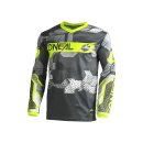 Oneal ELEMENT Jersey CAMO V.22 Grau/Neon Gelb