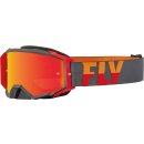 Fly MX-Brille Zone PRO Grey-Red (Mirror Lens)