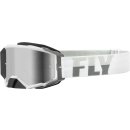 Fly MX-Brille Zone PRO White-Grey (Mirror Lens)