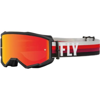 Fly MX-Brille Zone Black-Red (Mirror Lens)