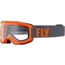 Fly MX-Brille Focus Grey-Orange (Clear Lens)