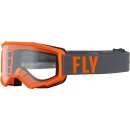 Fly MX-Brille Focus Kinder Grey-Orange (Clear Lens)