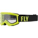 Fly MX-Brille Focus Kinder Yel. Fluo-Black (Clear Lens)