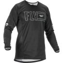 Fly MX-Jersey Kinetic Fuel Black-White