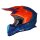 JUST1 Motocross Helm J18 Vertigo blau weiss Orange Fluo Matt