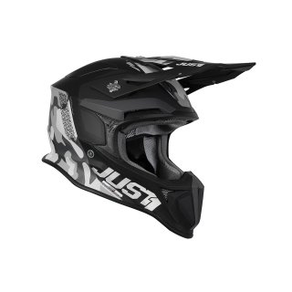 JUST1 Motocross Helm J18 MIPS Pulsar Grey Camo/schwarz