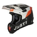 JUST1 Motocross Helm J 22 Adrenaline Orange weiss carbon...