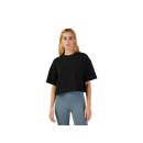 Fox Frauen Wordmark Os Crop T-Shirt Blk