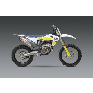 YOSHIMURA RS-12 Signature Series Komplettauspuffanlage Edelstahl/Alu-Schalldämpfer/Carbon-Endkappe KTM/Husqvarna