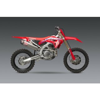 YOSHIMURA RS-12 Signature Series Kommplettanlage Edelstahl/Alu-Schalldämpfer/Carbon-Endkappe Honda CRF450R/RX