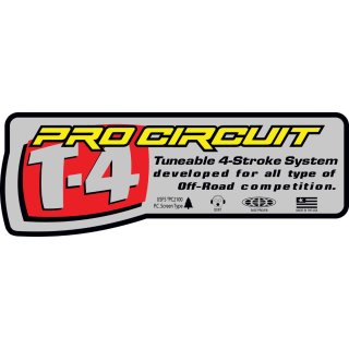 Pro Circuit Auspuff Aufkleber T-4 Slip On 08 DCT4S