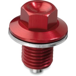 Moose Racing Drain Plug Magnetic Red DP107-2