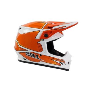 Bell Blockade Orange Mx 9 Motocross Helm S