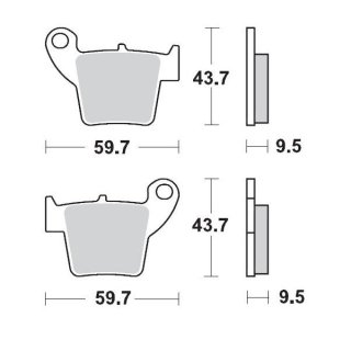 Moto-Master Bremsbeläge Hinten Honda Compound 11 MM94311