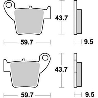 Moto-Master Bremsbeläge Hinten Honda Compound 21 MM94321