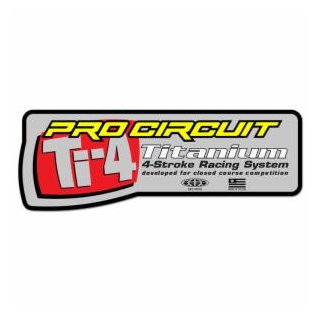 Pro Circuit Auspuff SILENCER STICKER TI-4