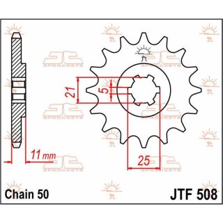 JT SPROCKET C/S KAW H2 16T JTF508.16