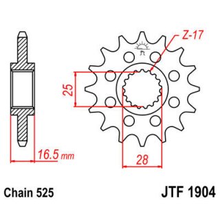JT Ritzel 525 15T JTF1904.15