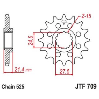 JT Ritzel 525 16T JTF709.16