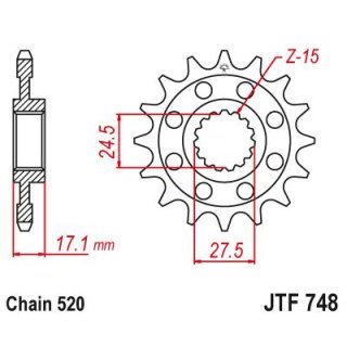 JT Ritzel 520 14T JTF748.14