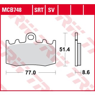 TRW Bremsbeläge Sinter Track MCB748SRT