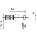 TRW Varioflex-Alufitting M10x1.25 Aussengewinde SWIVEL